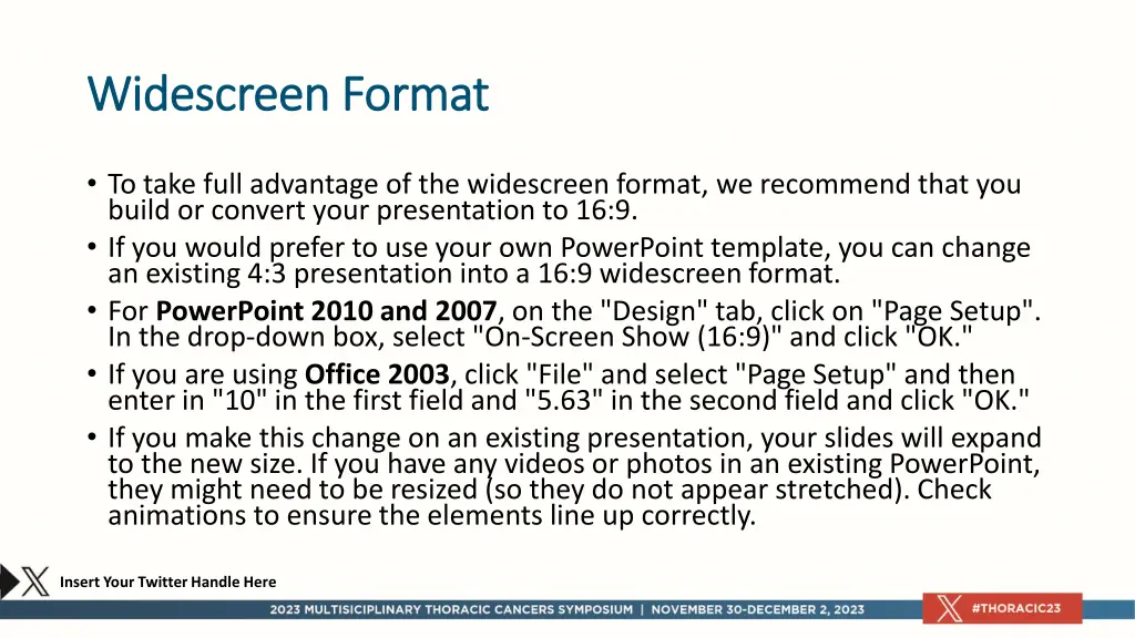 widescreen format widescreen format