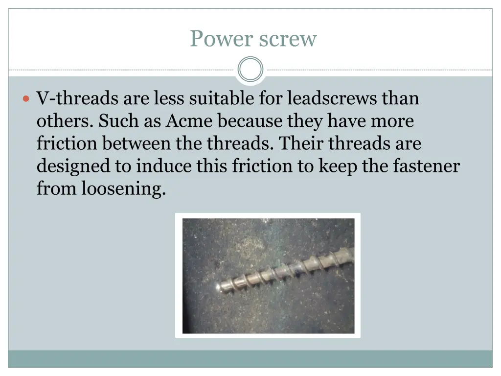 power screw