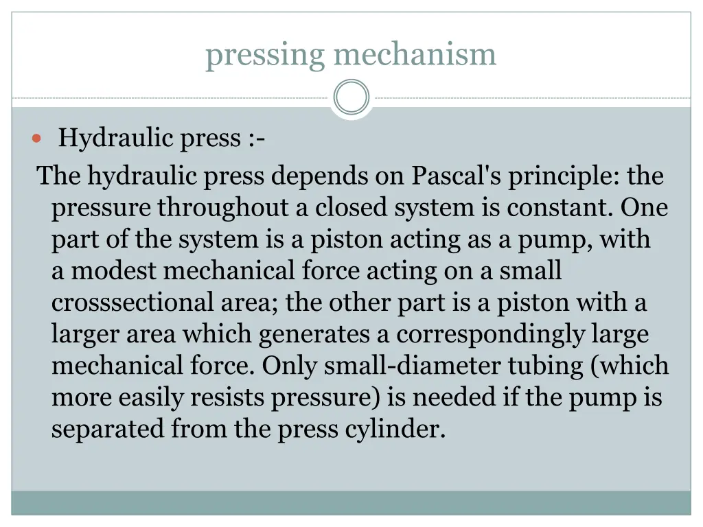 pressing mechanism 1