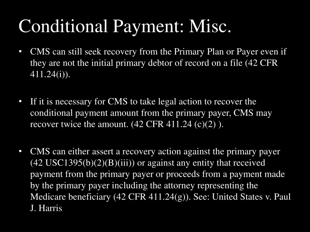 conditional payment misc 3