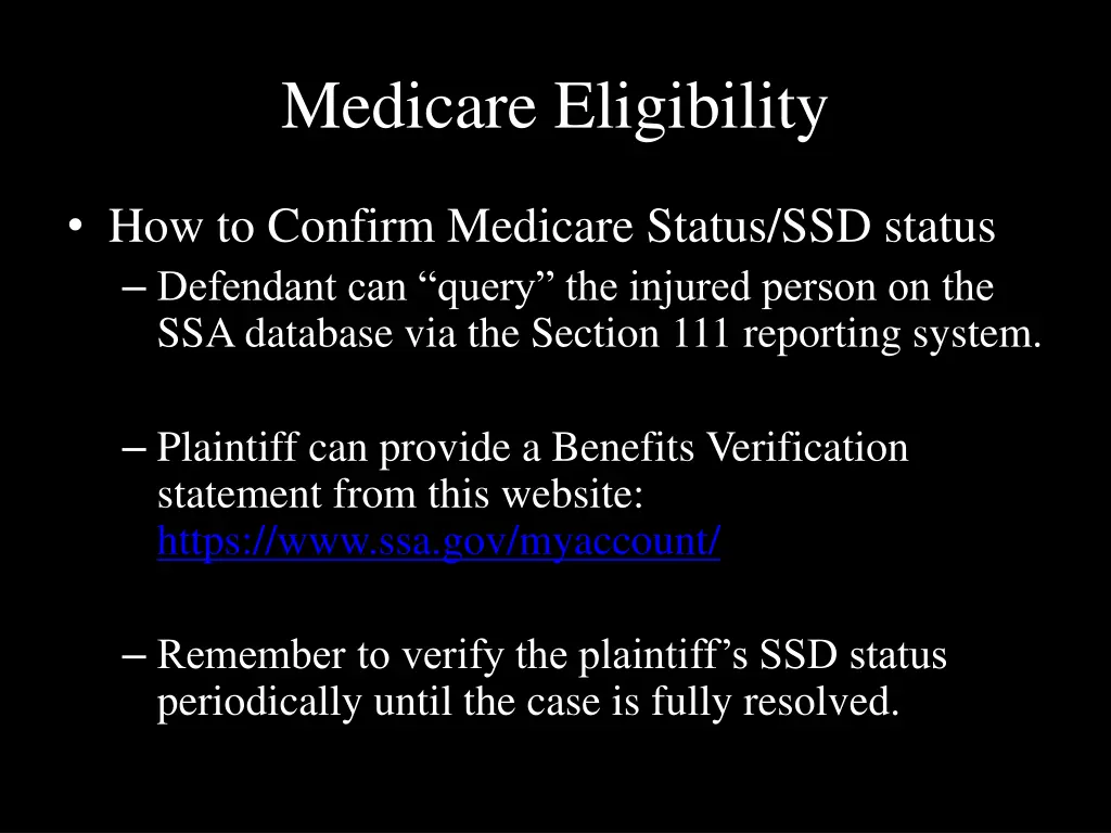 medicare eligibility 1