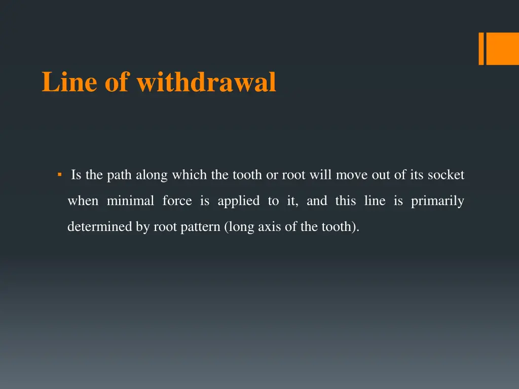 line of withdrawal