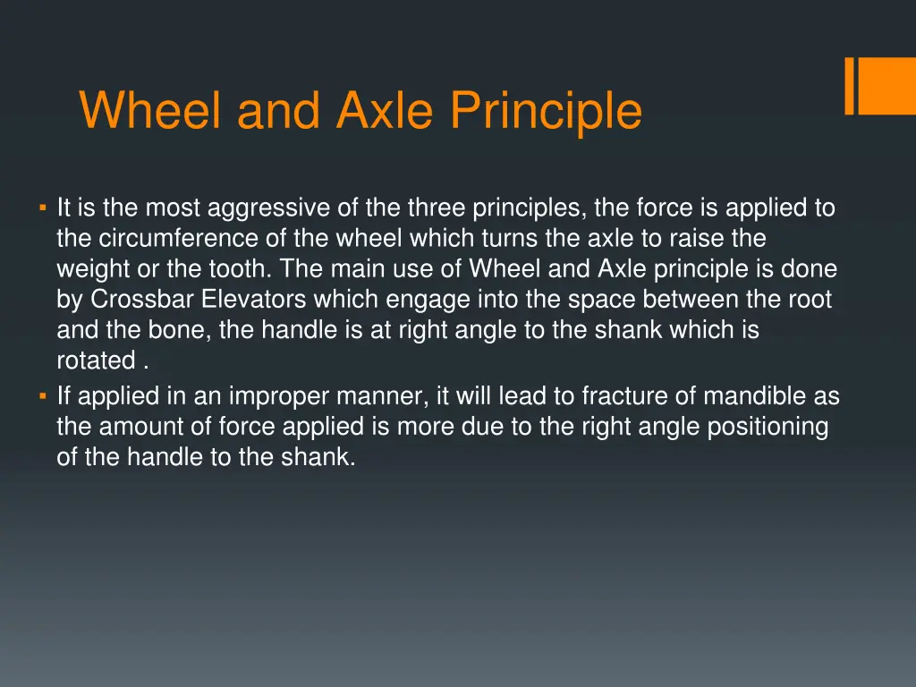 wheel and axle principle