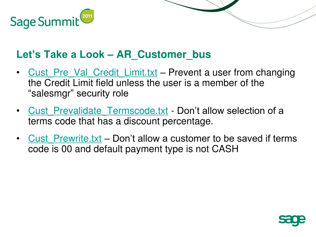 let s take a look ar customer bus