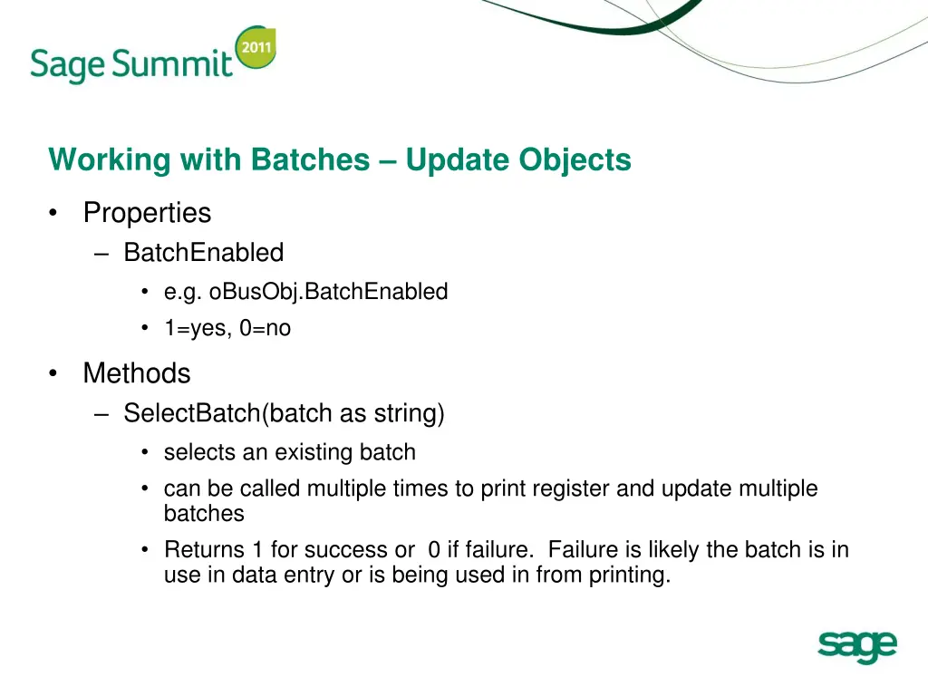 working with batches update objects