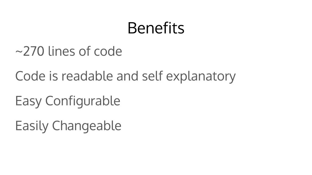 benefits