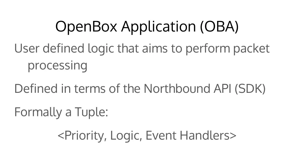 openbox application oba user defined logic that