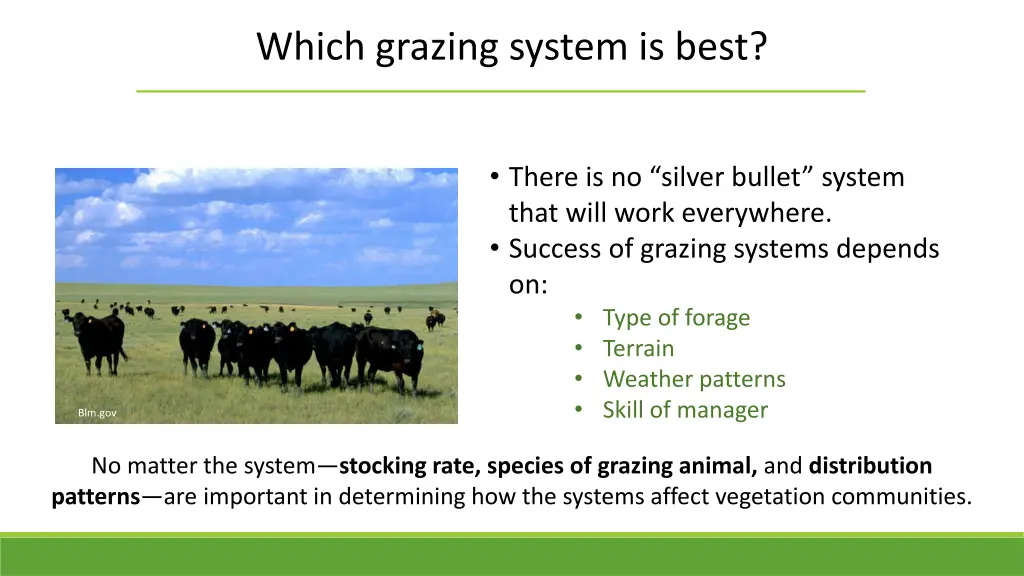 which grazing system is best 1