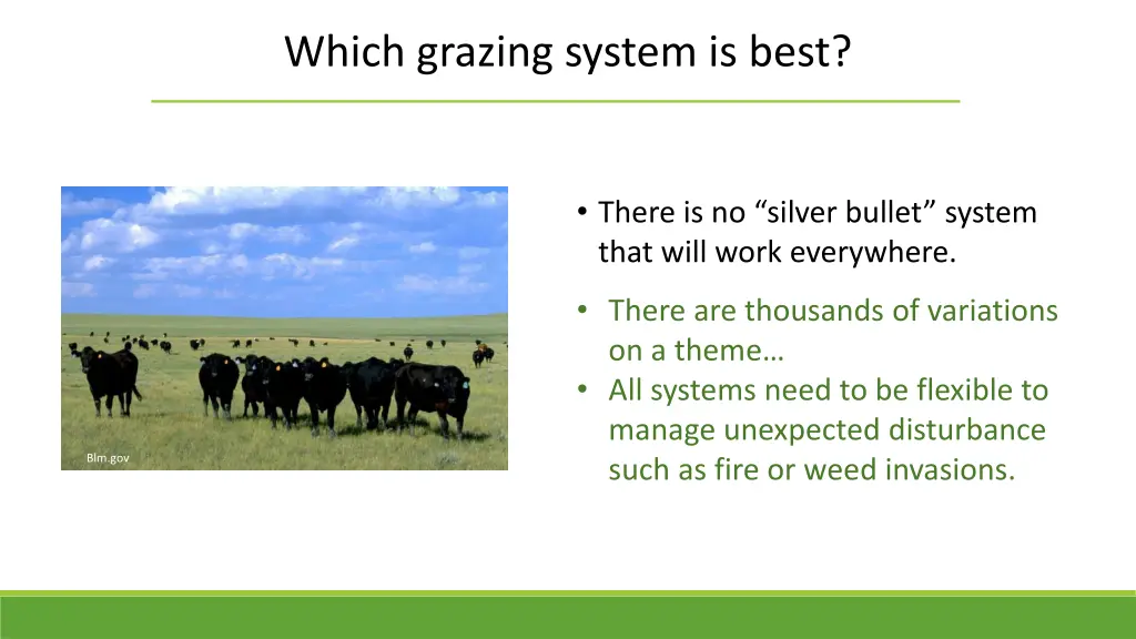 which grazing system is best