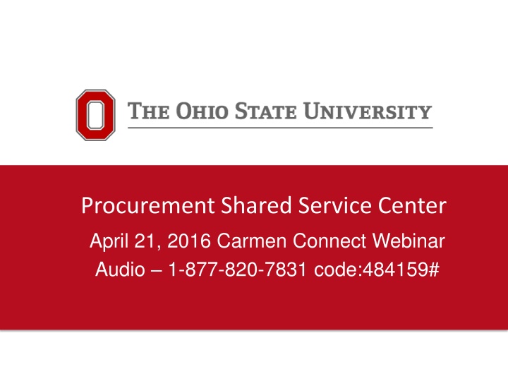 procurement shared service center april 21 2016