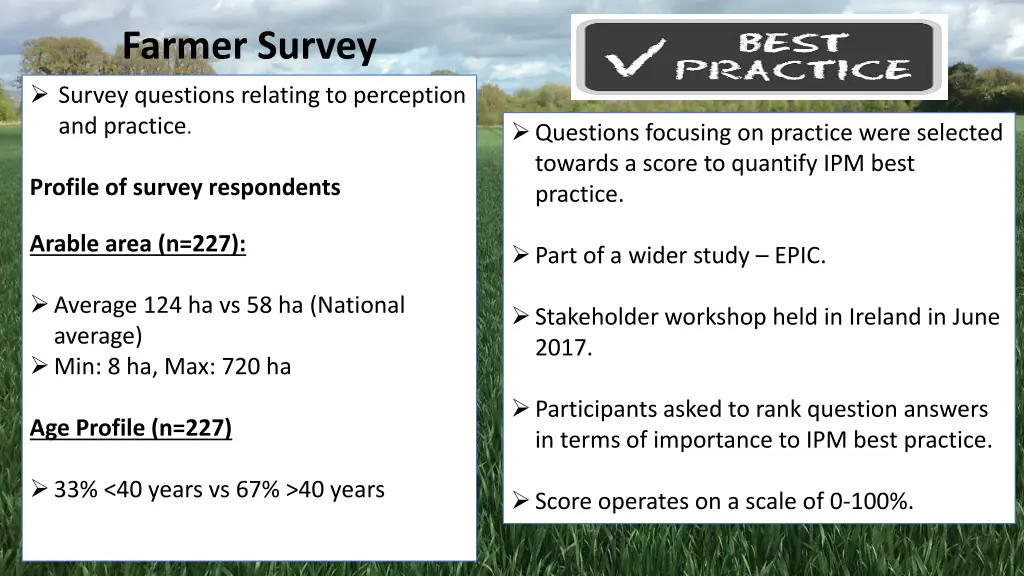 farmer survey