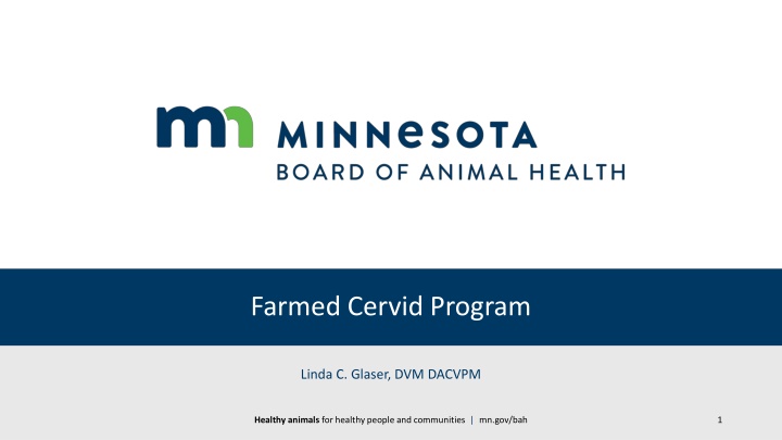 farmed cervid program