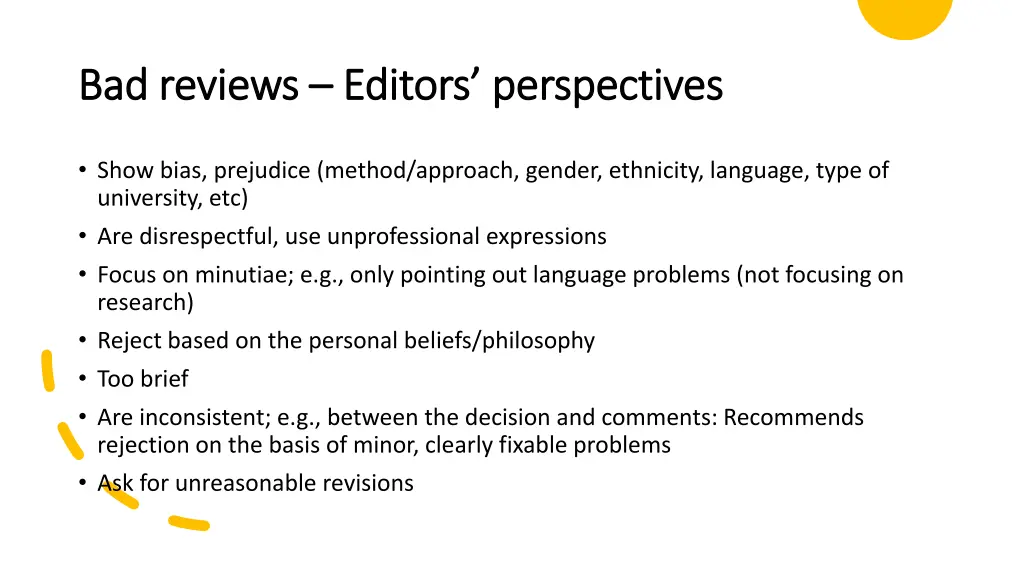 bad reviews bad reviews editors perspectives