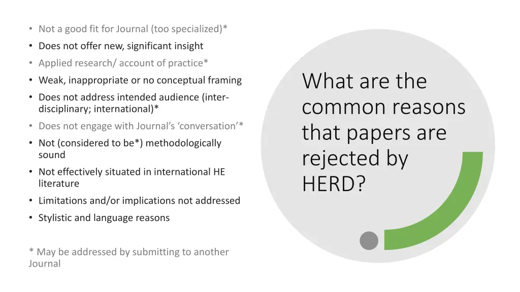 not a good fit for journal too specialized does