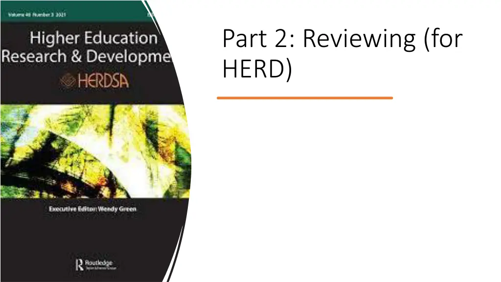 part 2 reviewing for herd