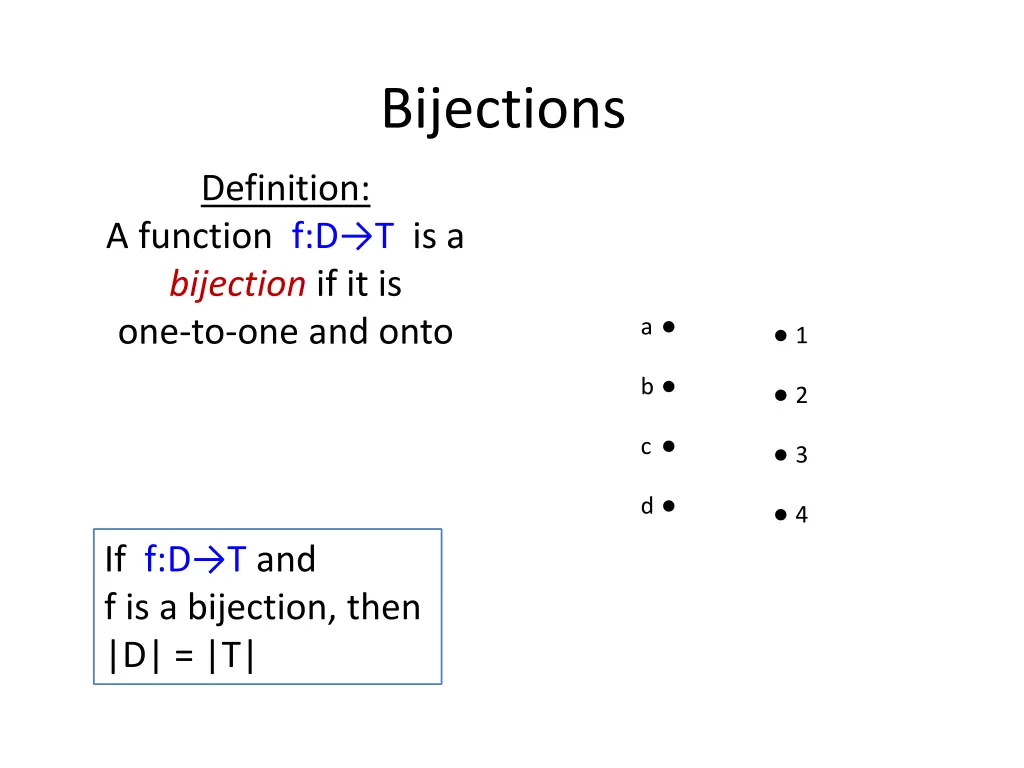 bijections