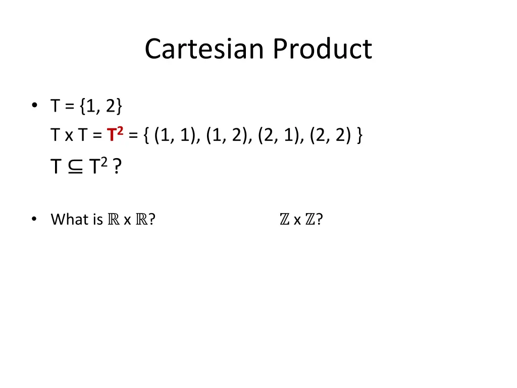 cartesian product 1