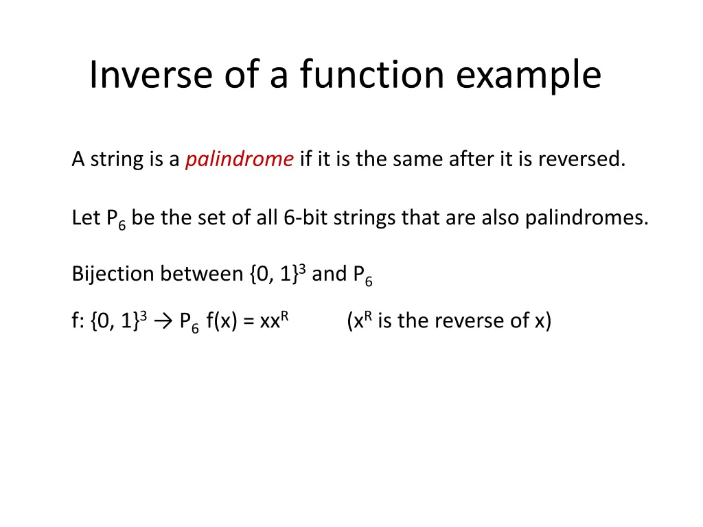 inverse of a function example