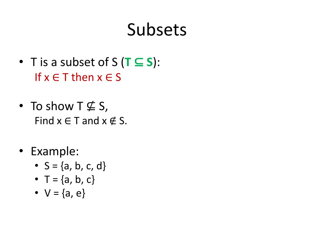 subsets