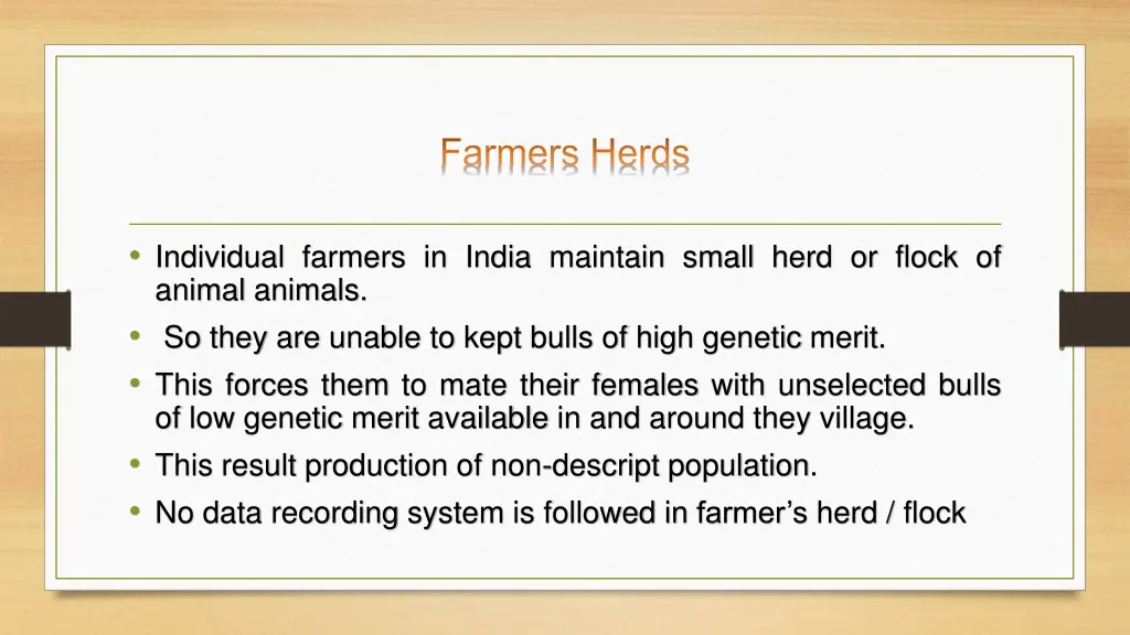 farmers herds