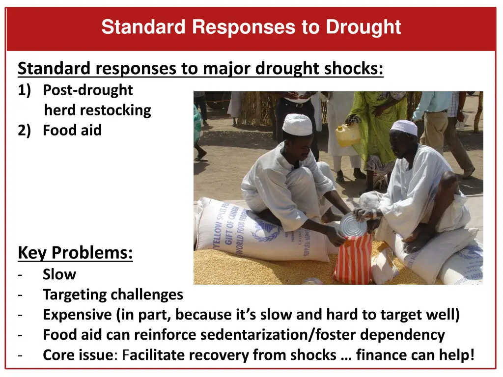 standard responses to drought