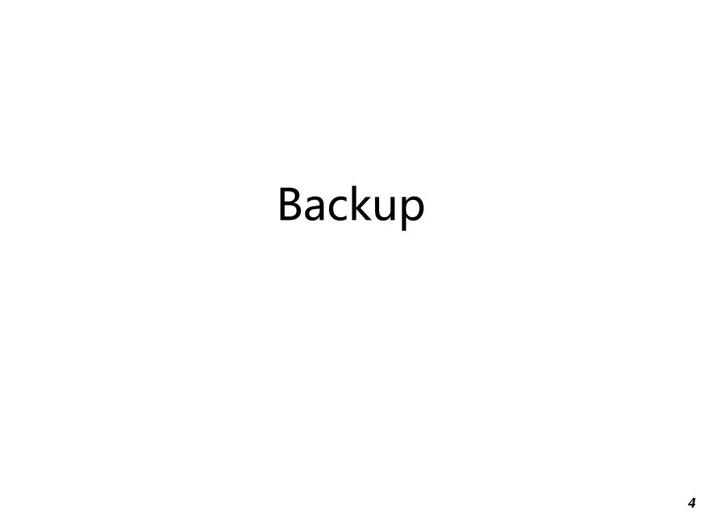 backup