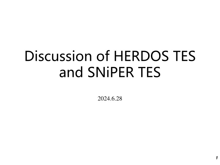 discussion of herdos tes and sniper tes