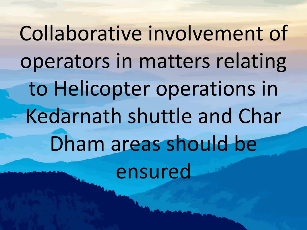 collaborative involvement of operators in matters