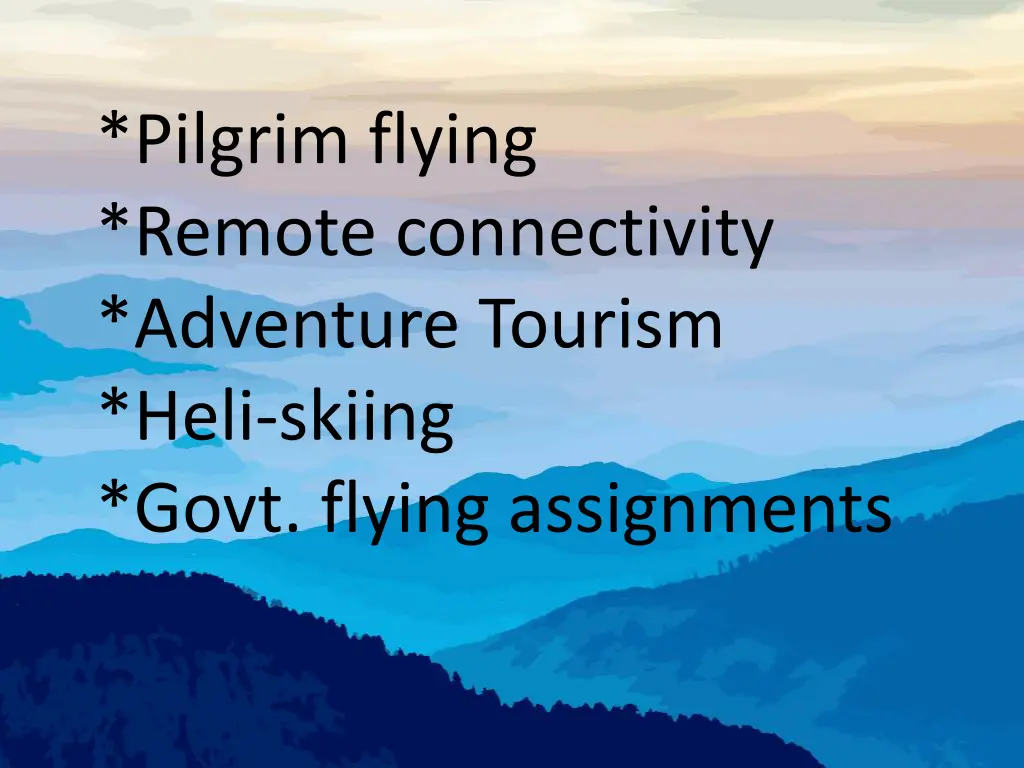 pilgrim flying remote connectivity adventure