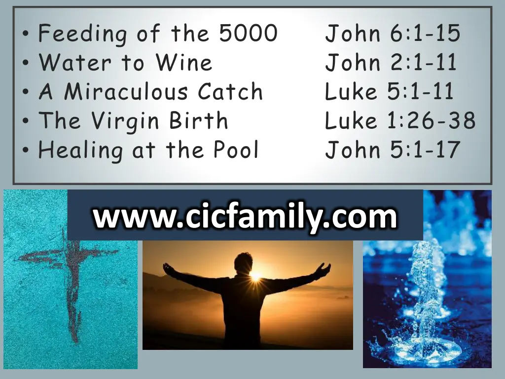 feeding of the 5000 john 6 1 15 water to wine