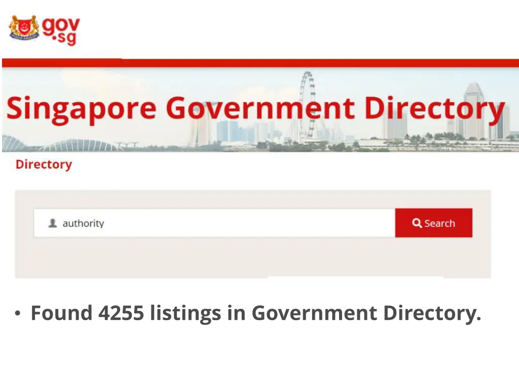 found 4255 listings in government directory