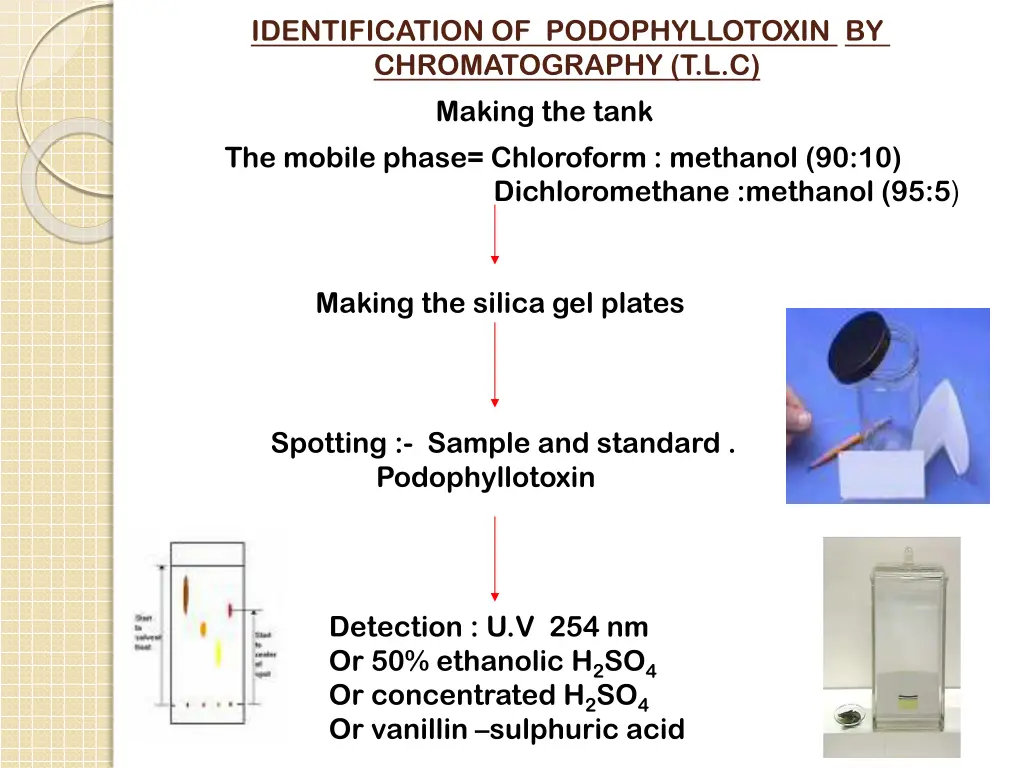 identification of podophyllotoxin