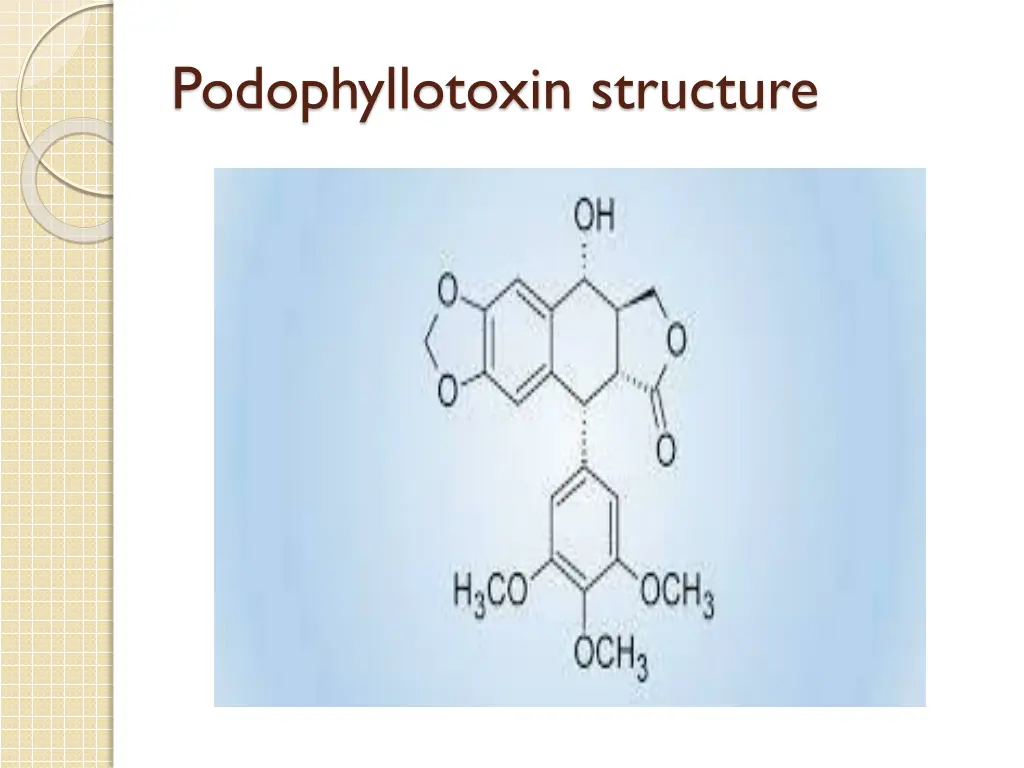 podophyllotoxin structure