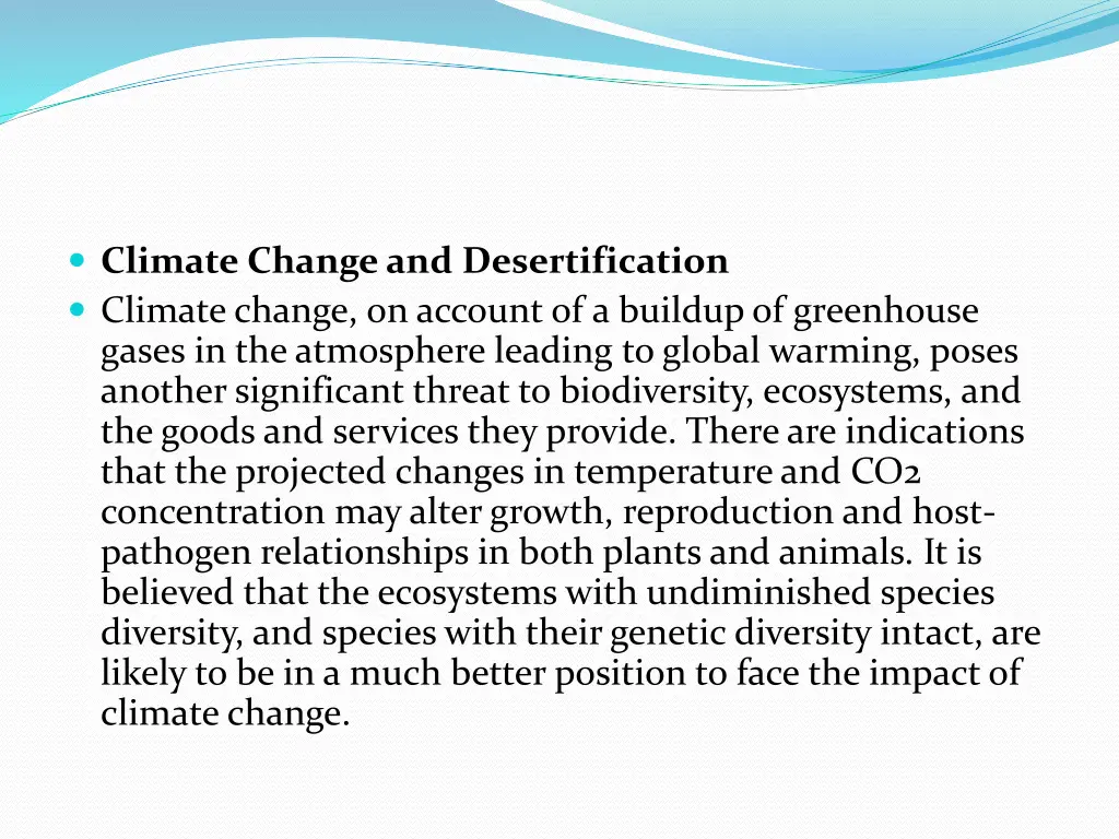 climate change and desertification climate change