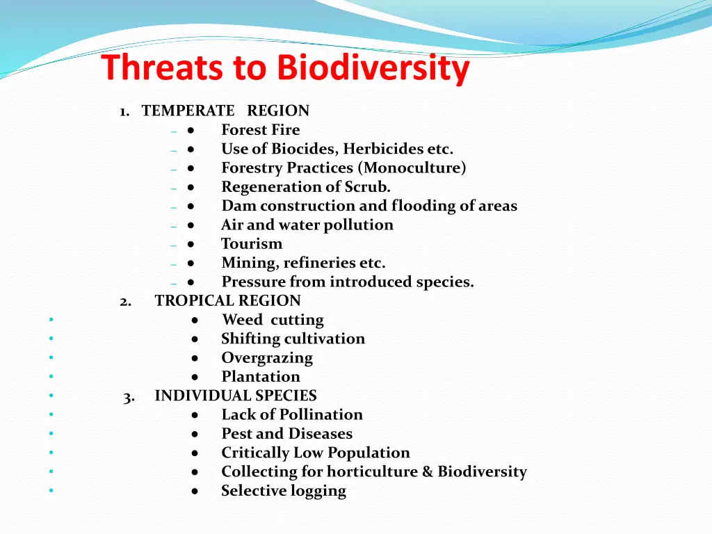 threats to biodiversity 1