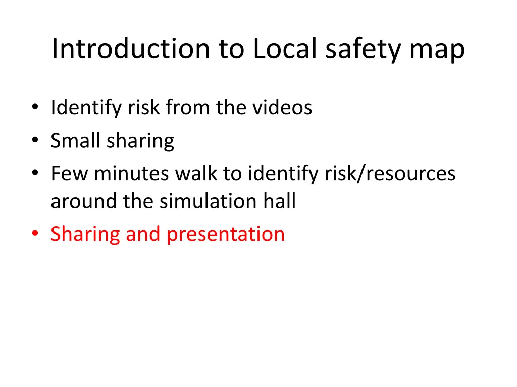 introduction to local safety map