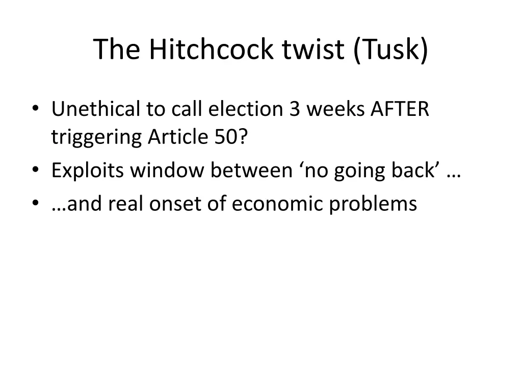 the hitchcock twist tusk