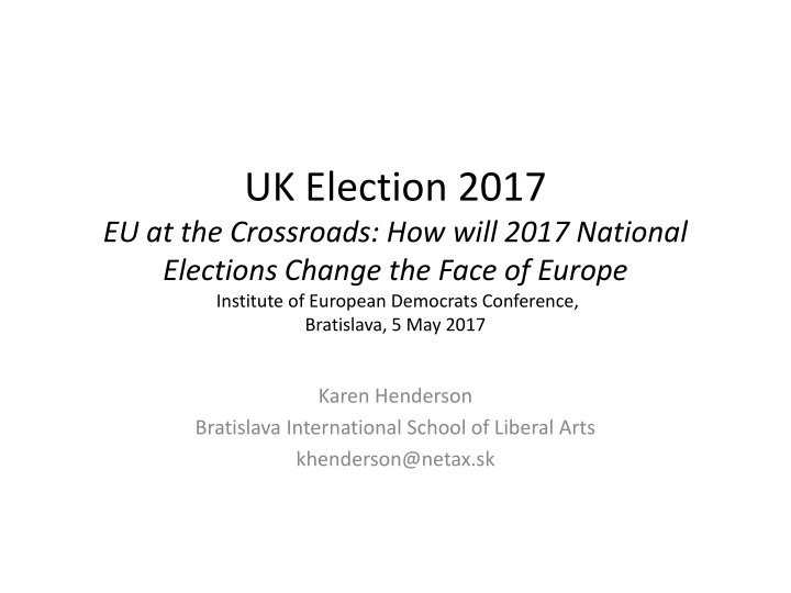 uk election 2017 eu at the crossroads how will