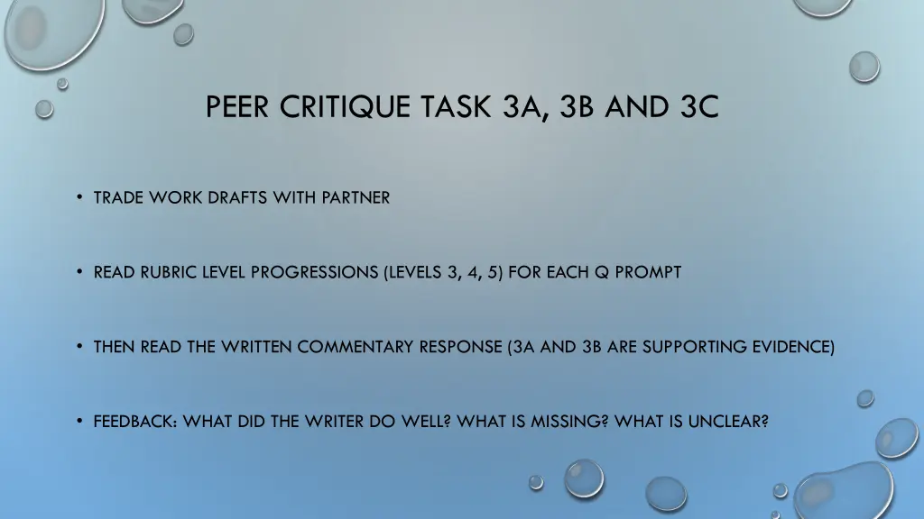 peer critique task 3a 3b and 3c