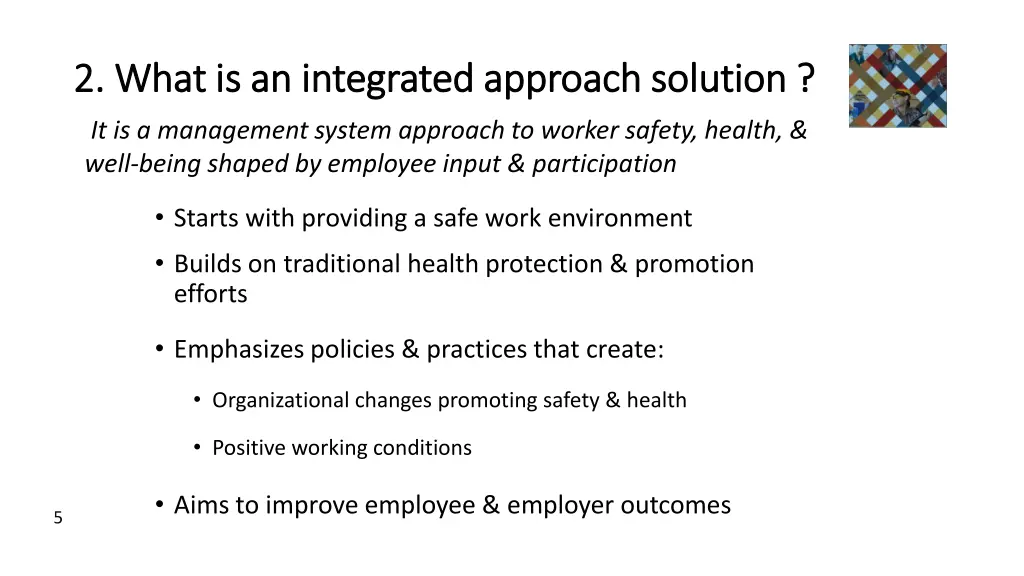 2 what is an integrated approach solution 2 what