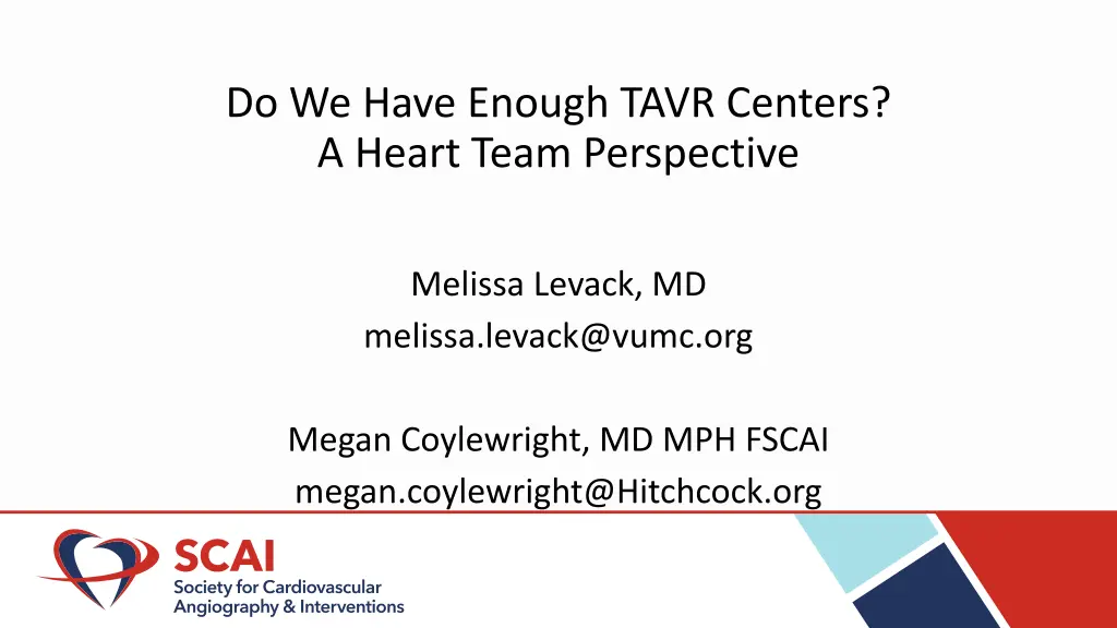 do we have enough tavr centers a heart team 1