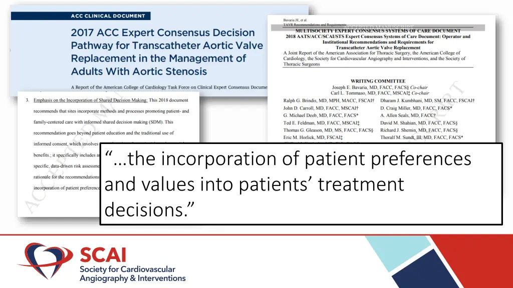 the incorporation of patient preferences