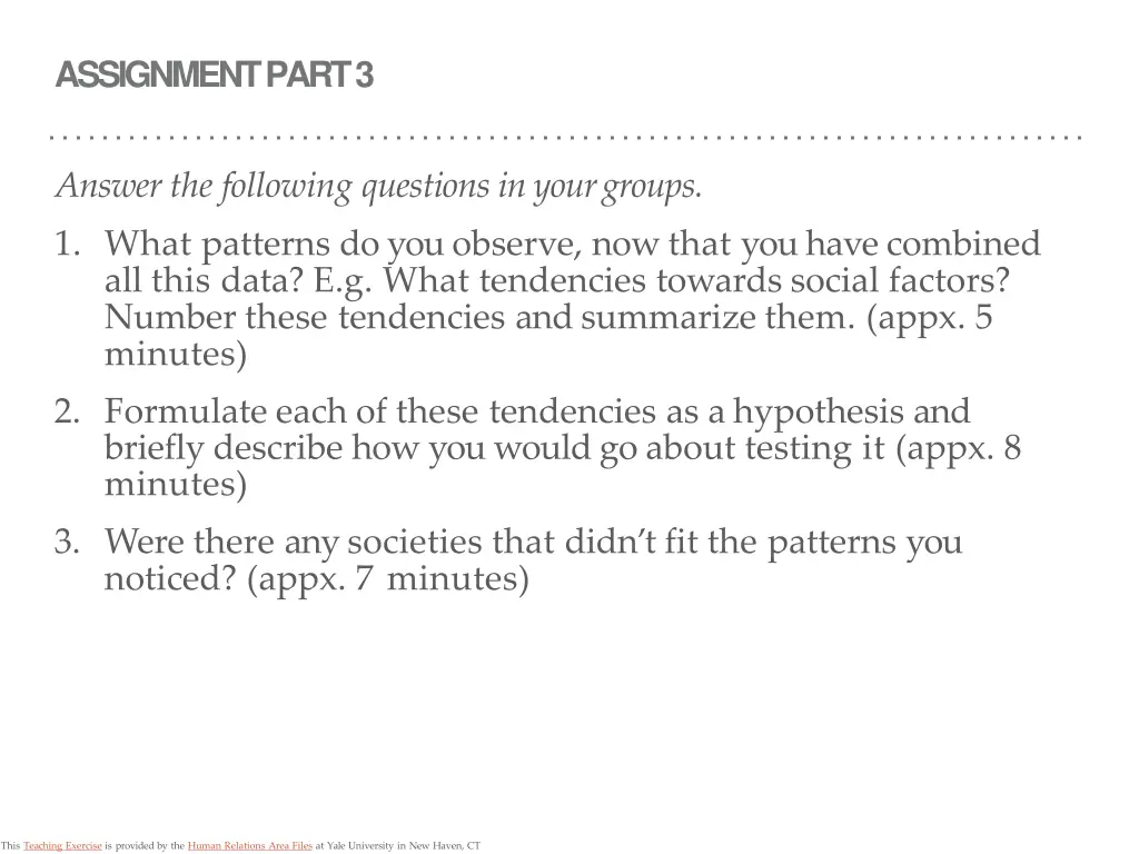 assignment part 3