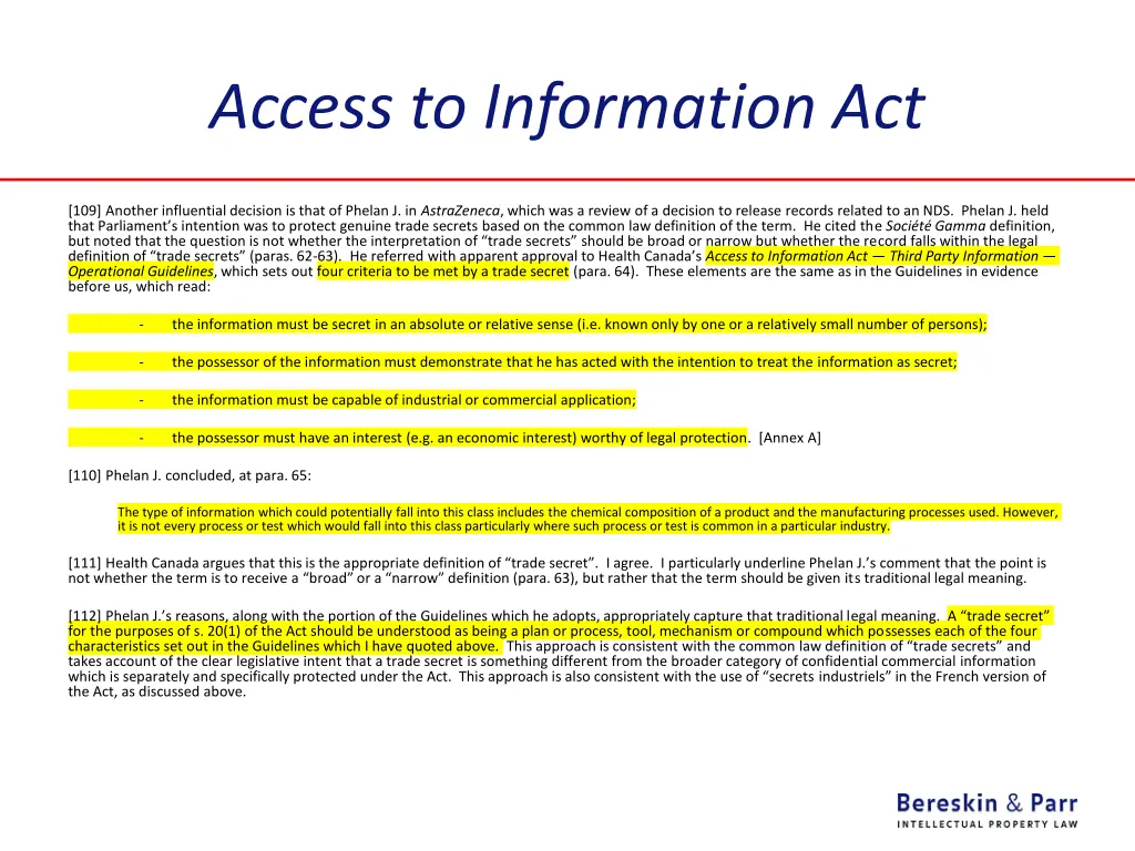 access to information act