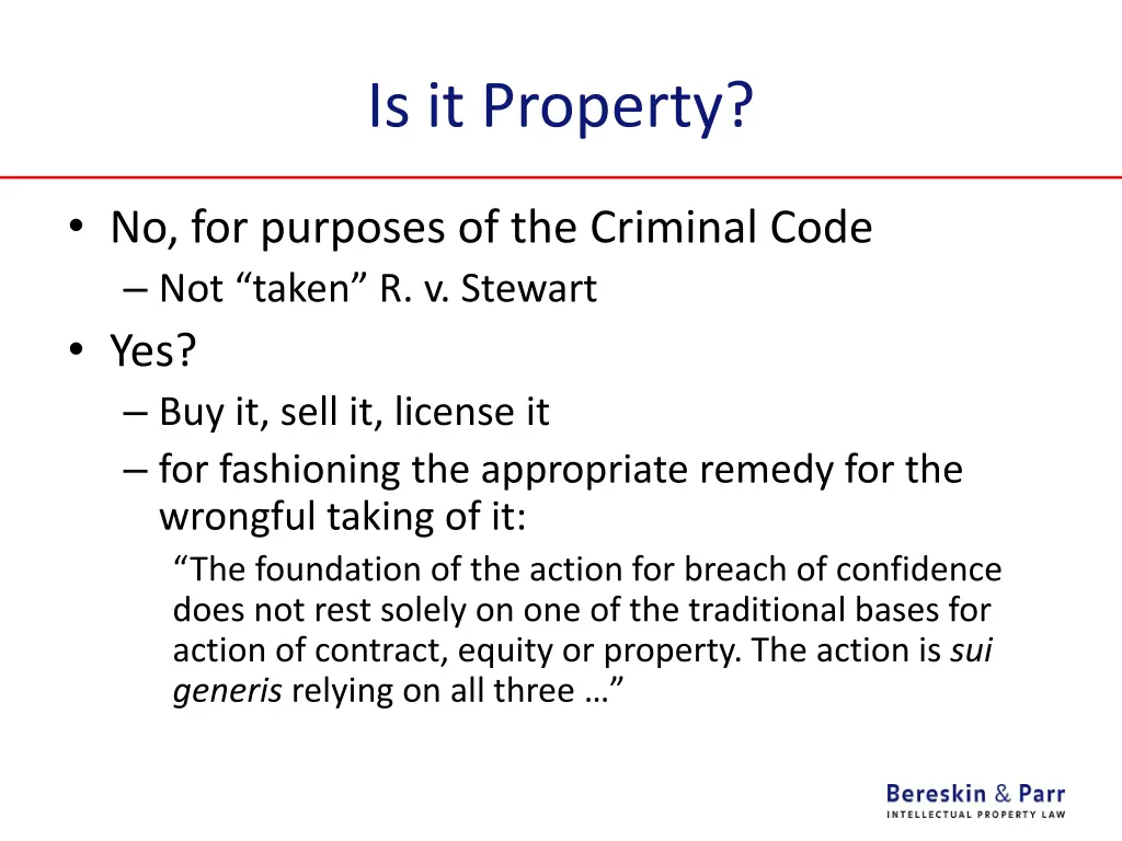 is it property