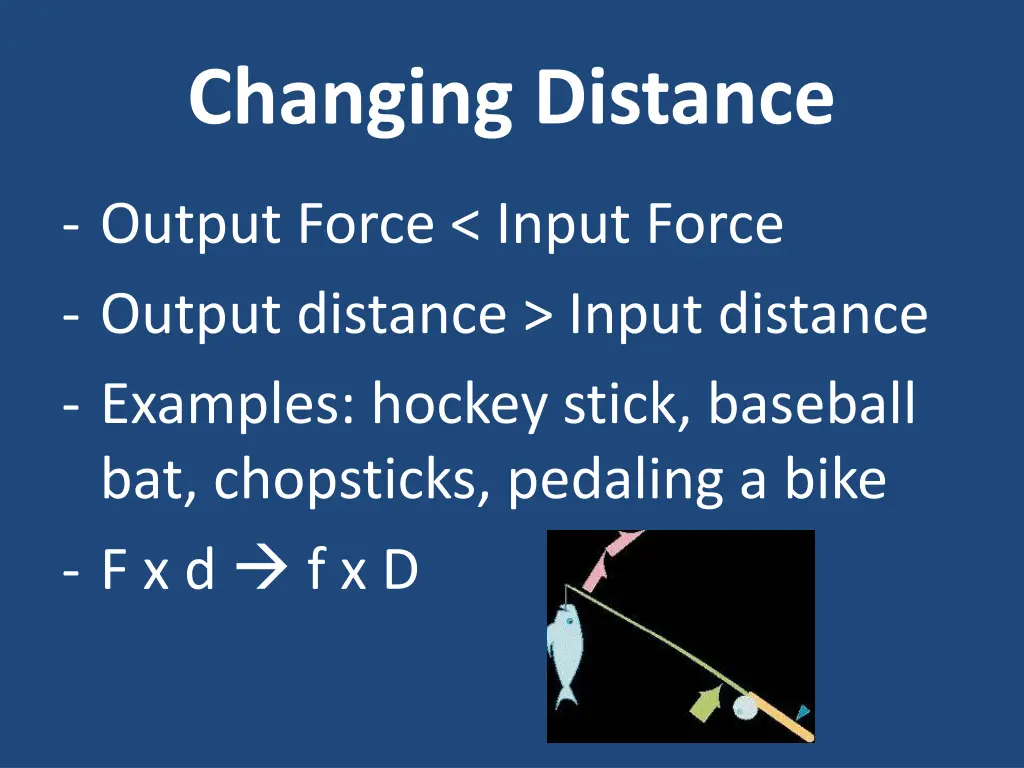 changing distance