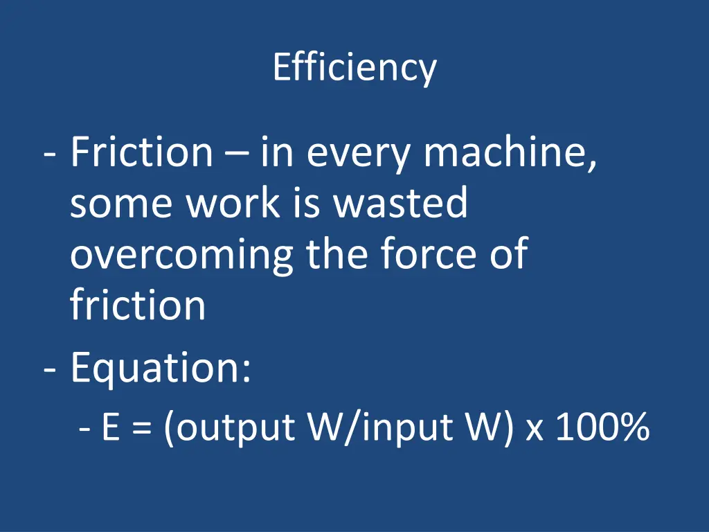 efficiency 1