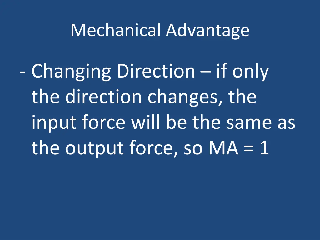 mechanical advantage 3