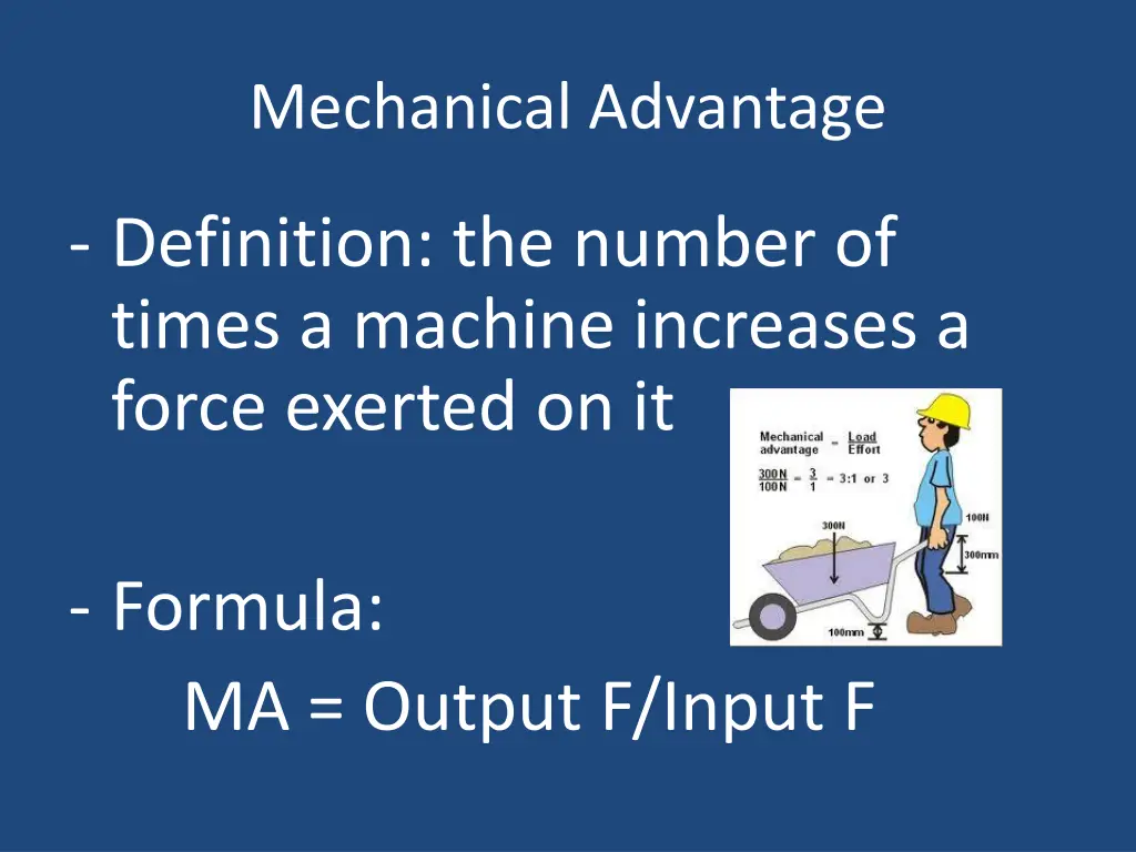 mechanical advantage