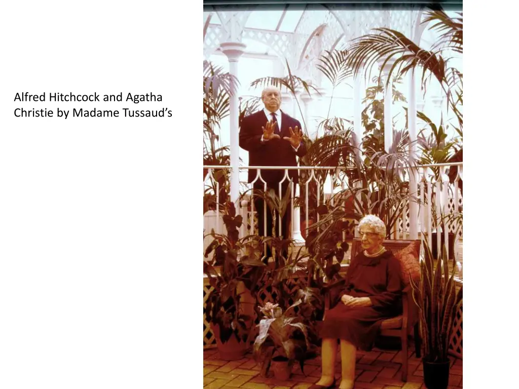 alfred hitchcock and agatha christie by madame